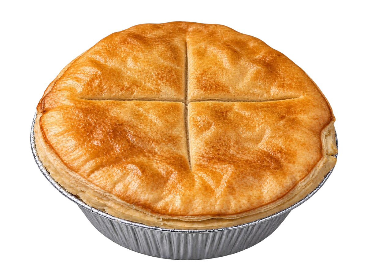 Steak & Stilton pie, with a cross
